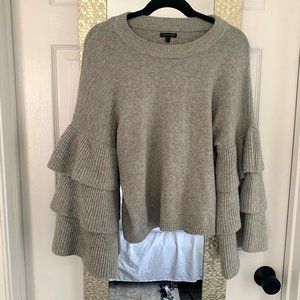 Heather Gray Bell Sleeve Sweater